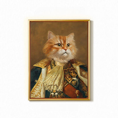 Custom Hand-Painted Pet Portrait - Gallery-Quality Canvas | PawsClone