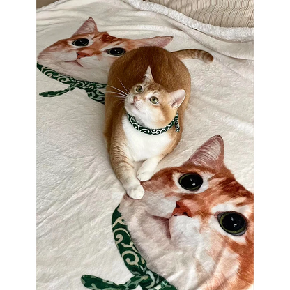 Couverture personnalisée avec portrait d'animal de compagnie