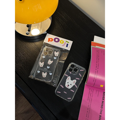 Individuelle iPhone Hülle transparent mit Tierporträt