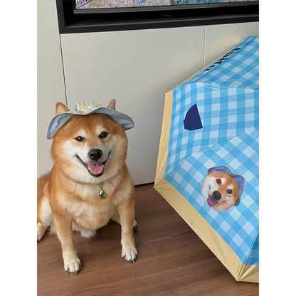 Parapluie personnalisé avec portrait d'animal de compagnie