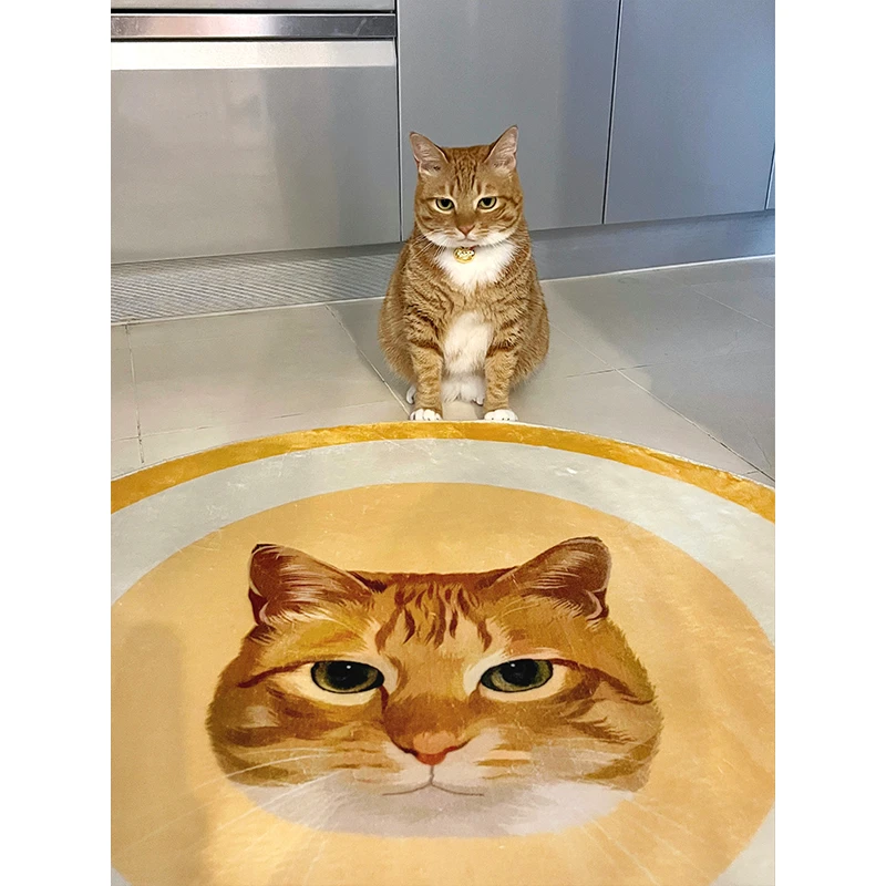 Tapis personnalisé avec portrait d'animal de compagnie