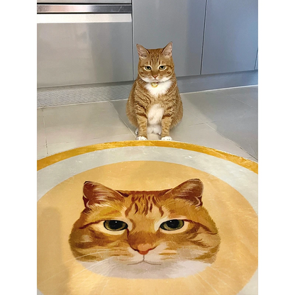 Tapis personnalisé avec portrait d'animal de compagnie