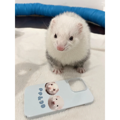 Coque iPhone personnalisée avec portrait d'animal de compagnie