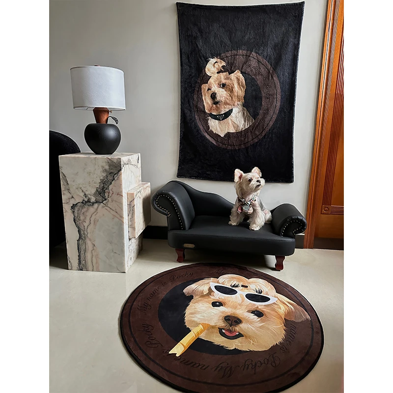 Couverture personnalisée avec portrait d'animal de compagnie