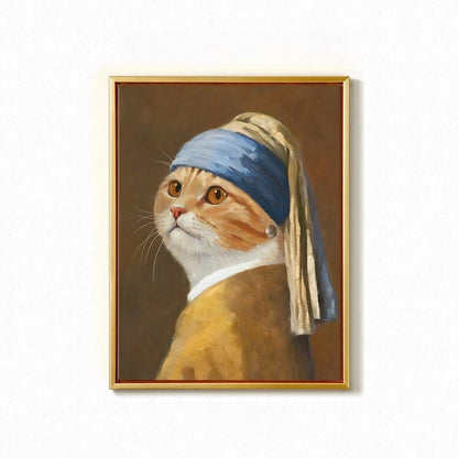 Custom Hand-Painted Pet Portrait - Gallery-Quality Canvas | PawsClone