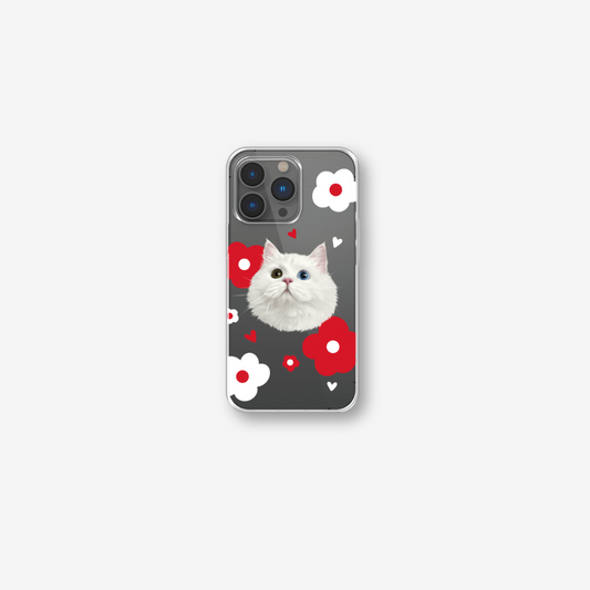 Individuelle iPhone Hülle transparent mit Tierporträt