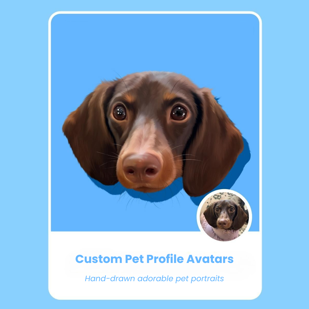 Custom Pet Profile Avatars (Digital File)