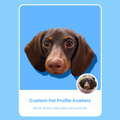 Custom Pet Profile Avatars (Digital File)