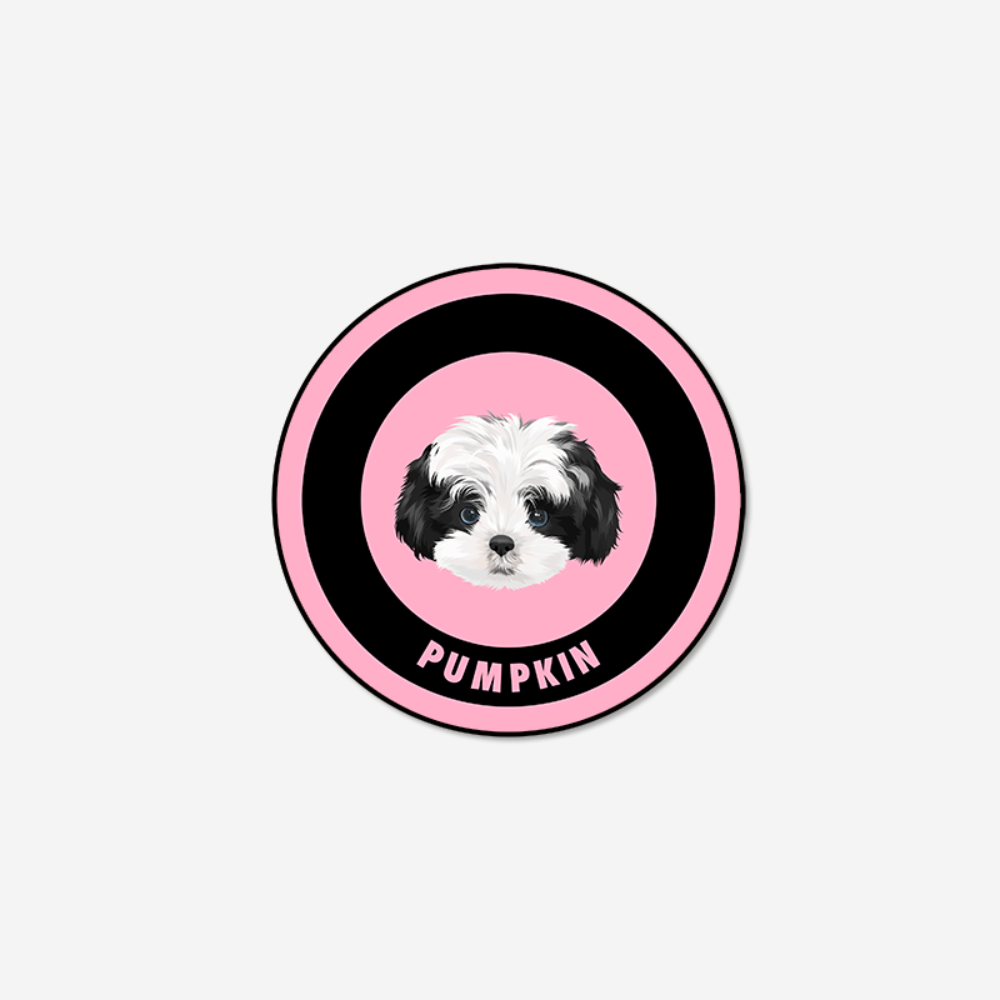 Tapis personnalisé avec portrait d'animal de compagnie