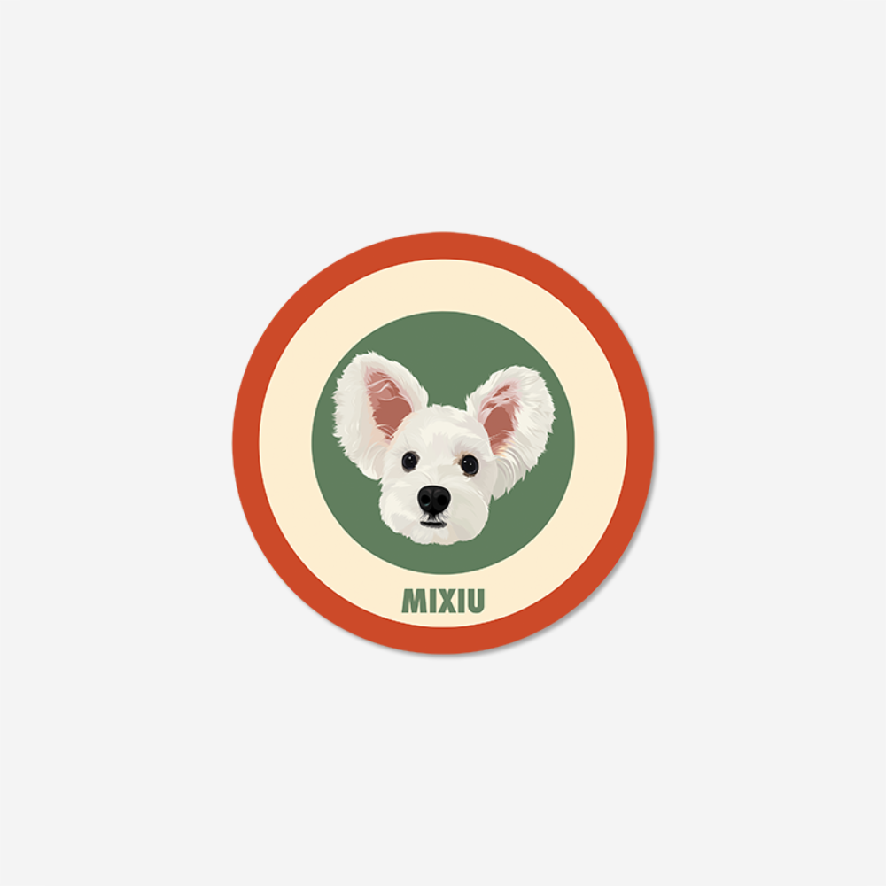 Tapis personnalisé avec portrait d'animal de compagnie