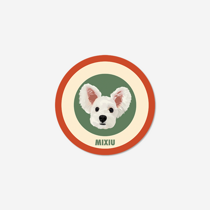 Tapis personnalisé avec portrait d'animal de compagnie