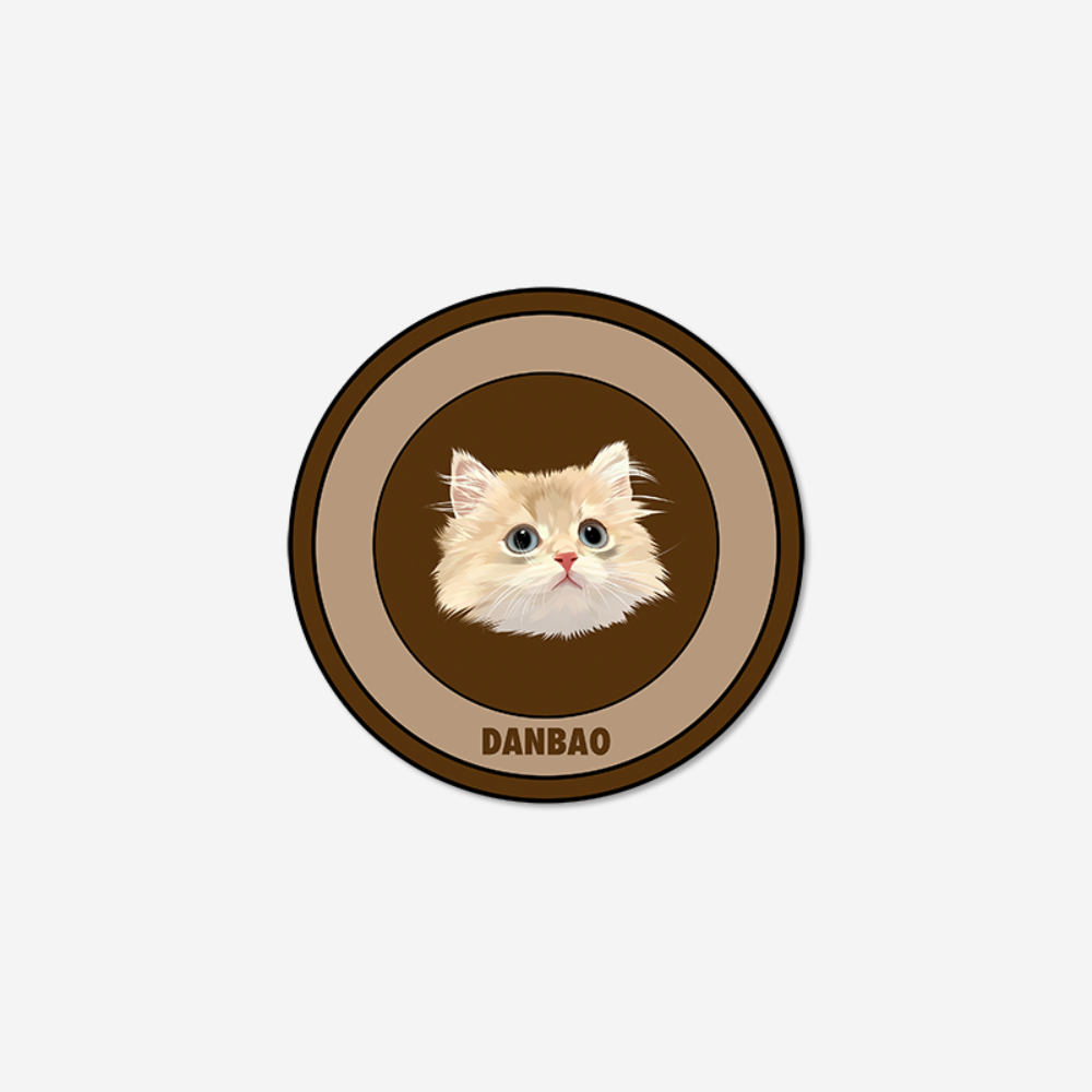Tapis personnalisé avec portrait d'animal de compagnie
