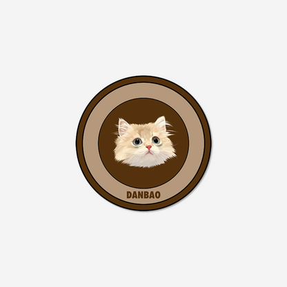 Tapis personnalisé avec portrait d'animal de compagnie