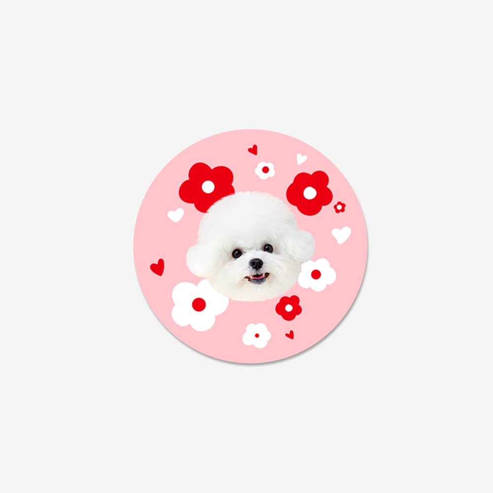 Tapis personnalisé avec portrait d'animal de compagnie