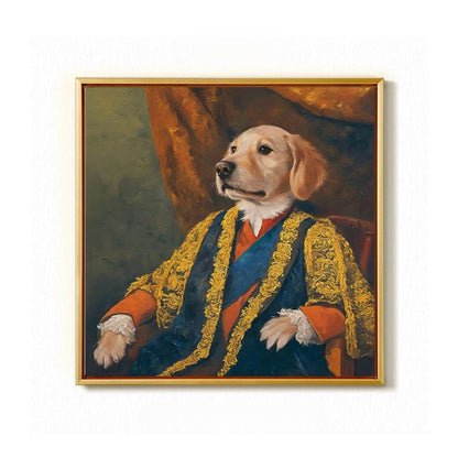Custom Hand-Painted Pet Portrait - Gallery-Quality Canvas | PawsClone