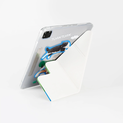 Individuelle magnetische iPad-Hülle mit Haustierporträt