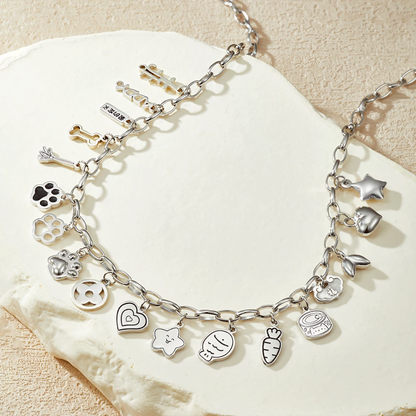 Silberarmband mit individueller Gravur und Haustierporträt