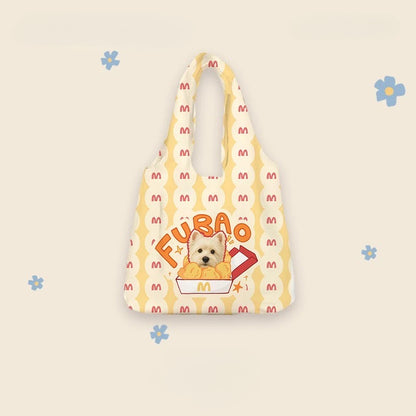 Personalisierte Canva-Tasche mit Haustierporträt