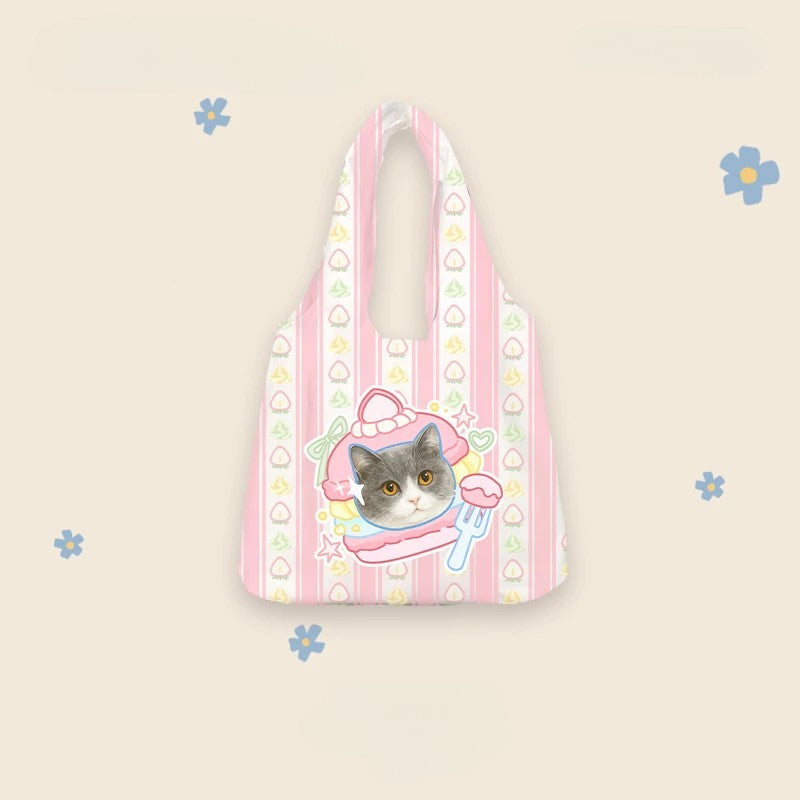 Personalisierte Canva-Tasche mit Haustierporträt