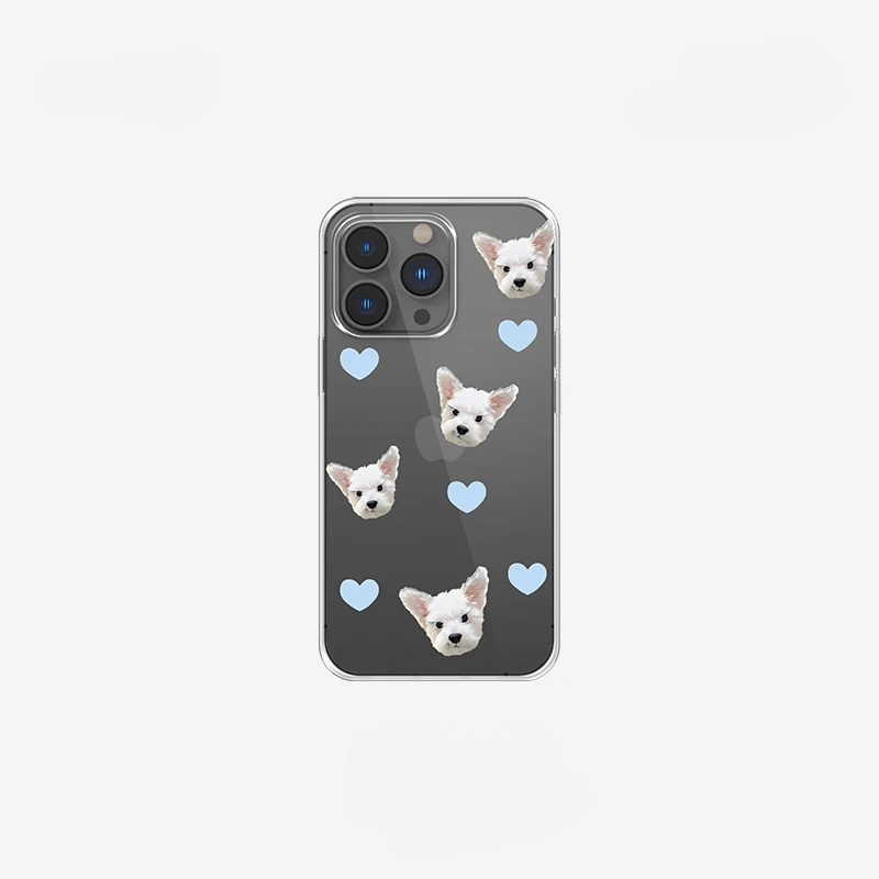 Individuelle iPhone Hülle transparent mit Tierporträt