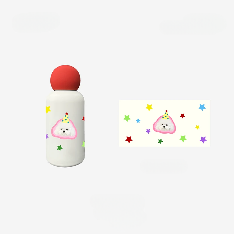 Individueller Isolierbecher mit Haustierporträt