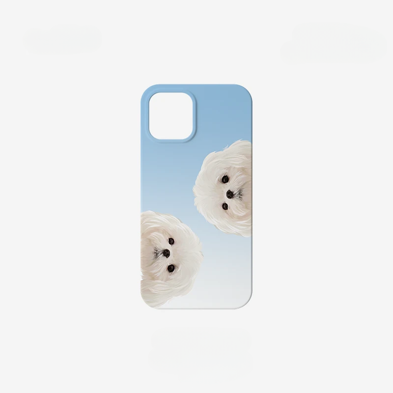 Coque iPhone personnalisée avec portrait d'animal de compagnie