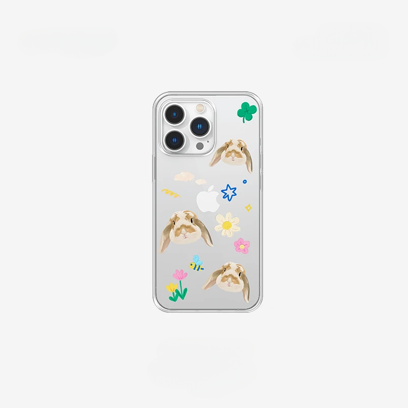 Individuelle iPhone Hülle transparent mit Tierporträt