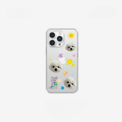 Individuelle iPhone Hülle transparent mit Tierporträt