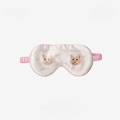 Personalisierte Schlafmaske mit Haustierporträt