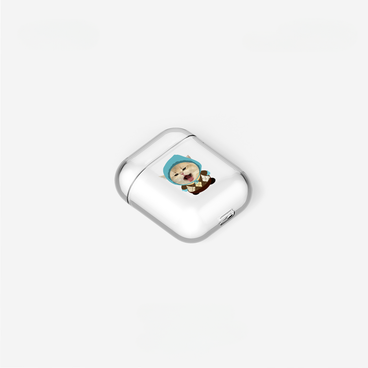 Coque AirPods personnalisée avec portrait d'animal de compagnie