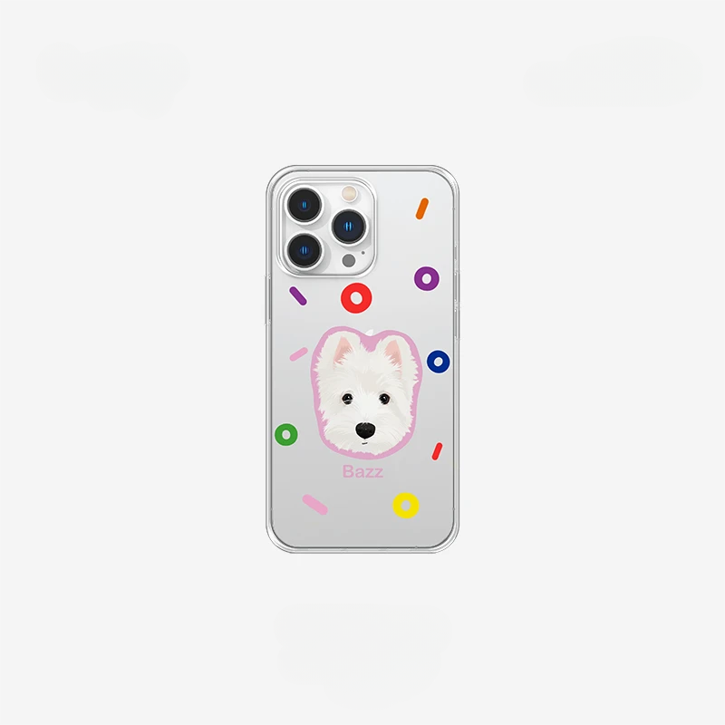 Individuelle iPhone Hülle transparent mit Tierporträt