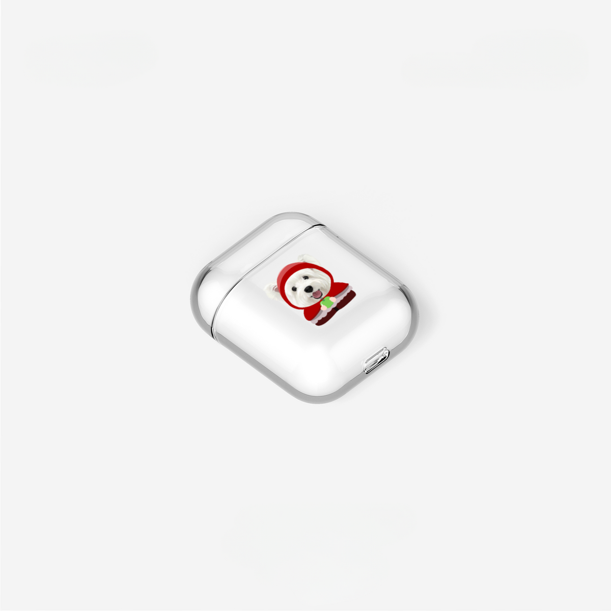 Coque AirPods personnalisée avec portrait d'animal de compagnie