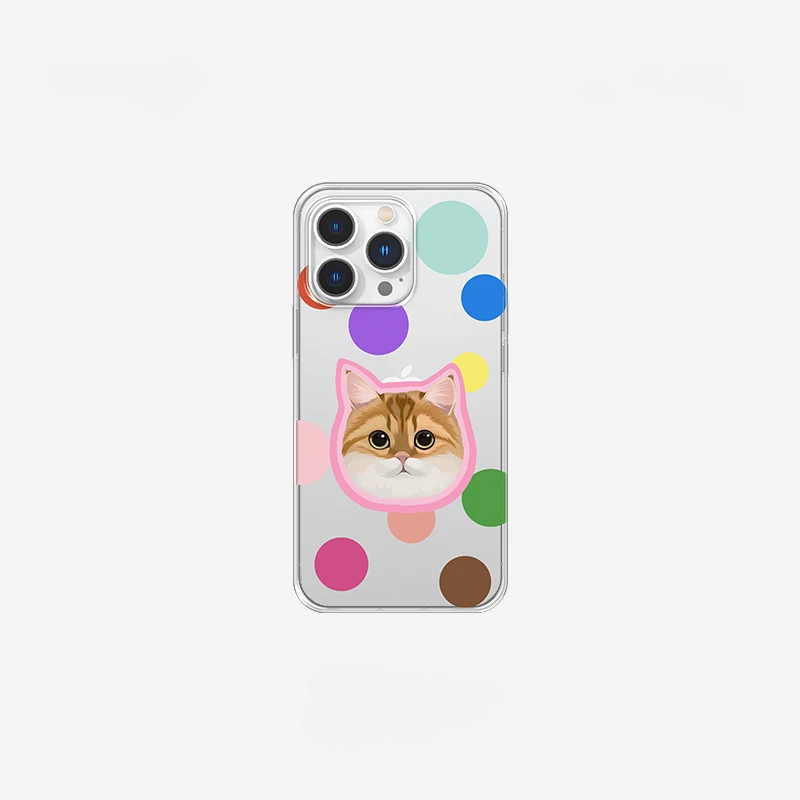 Individuelle iPhone Hülle transparent mit Tierporträt