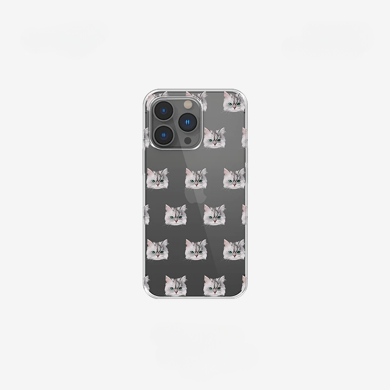 Individuelle iPhone Hülle transparent mit Tierporträt