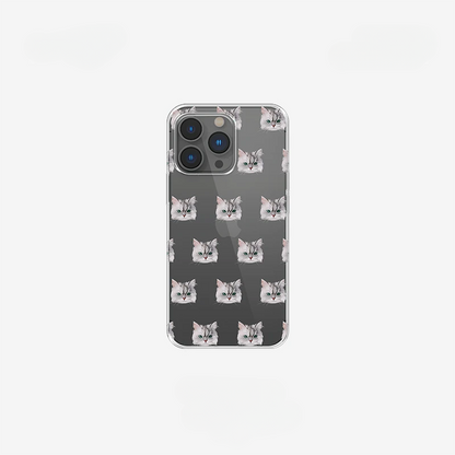 Individuelle iPhone Hülle transparent mit Tierporträt